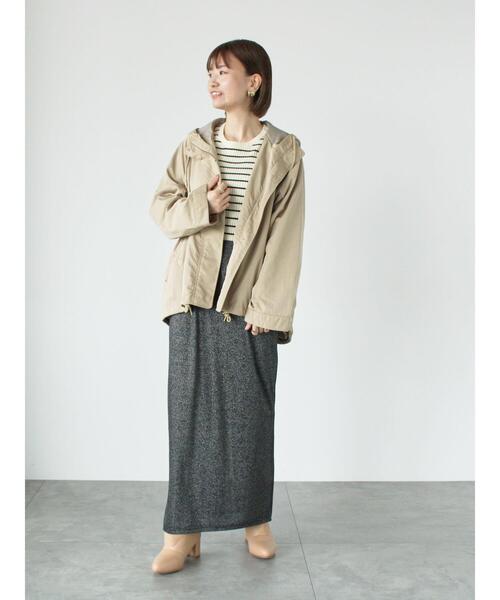 Lugnoncure(ルノンキュール)の「【撥水/花粉防止】マウンテンパーカ(ノーカラージャケット・レディース・ネイビー/カーキ/ベージュ・F)」の6枚目の写真