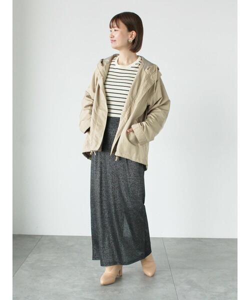 Lugnoncure(ルノンキュール)の「【撥水/花粉防止】マウンテンパーカ(ノーカラージャケット・レディース・ネイビー/カーキ/ベージュ・F)」の7枚目の写真