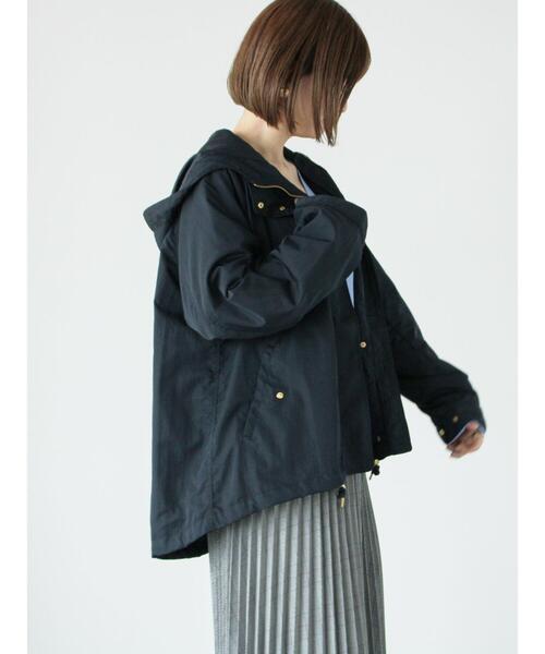 Lugnoncure(ルノンキュール)の「【撥水/花粉防止】マウンテンパーカ(ノーカラージャケット・レディース・ネイビー/カーキ/ベージュ・F)」の18枚目の写真