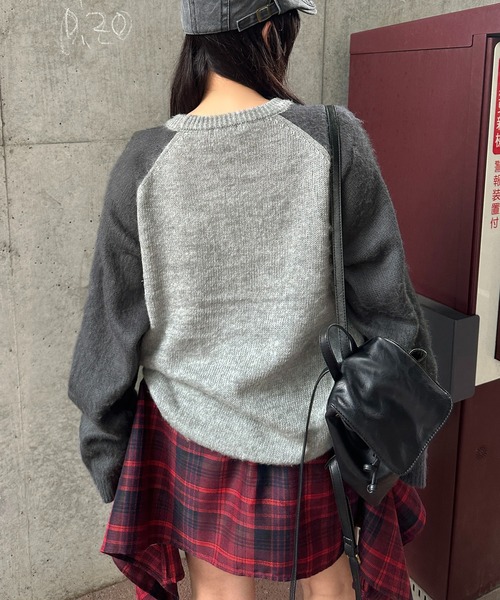 apres jour mignon(アプレジュールミニョン)の「【apresjour mignon SOIE】ラグランアソートジャガードニット【ZOZOTOWN限定アイテム】(ニット/セーター・レディース・ネイビー/ボルドー/チャコールグレー/ブラック・フリー/X-LARGE)」の19枚目の写真