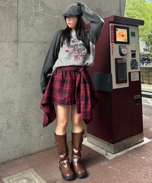 apres jour mignon(アプレジュールミニョン)の「【apresjour mignon SOIE】ラグランアソートジャガードニット【ZOZOTOWN限定アイテム】(ニット/セーター・レディース・ネイビー/ボルドー/チャコールグレー/ブラック・フリー/X-LARGE)」の21枚目の写真