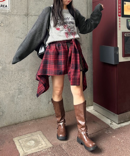 apres jour mignon(アプレジュールミニョン)の「【apresjour mignon SOIE】ラグランアソートジャガードニット【ZOZOTOWN限定アイテム】(ニット/セーター・レディース・ネイビー/ボルドー/チャコールグレー/ブラック・フリー/X-LARGE)」の22枚目の写真