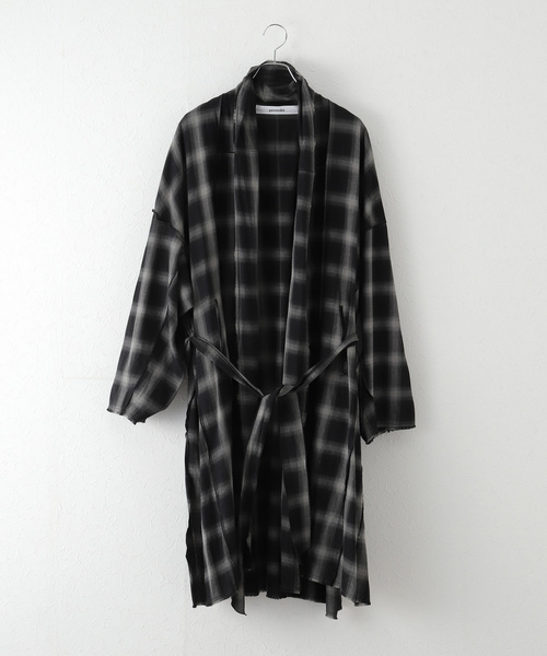 PROVOKE(プロヴォーク)ombrercheck gownガウンコート新品 PROVOKE （プロヴォーク）の「【PROVOKE/プロヴォーク