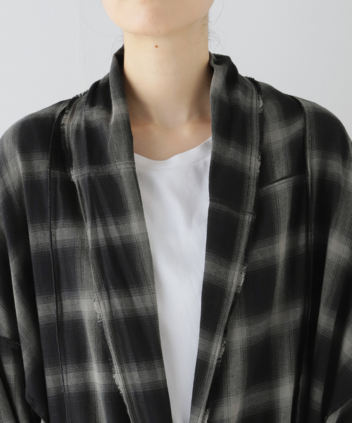 PROVOKE(プロヴォーク)ombrercheck gownガウンコート新品 PROVOKE （プロヴォーク）の「【PROVOKE/プロヴォーク