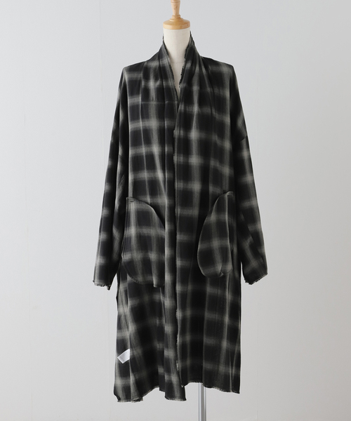 PROVOKE(プロヴォーク)ombrercheck gownガウンコート新品 PROVOKE （プロヴォーク）の「【PROVOKE/プロヴォーク