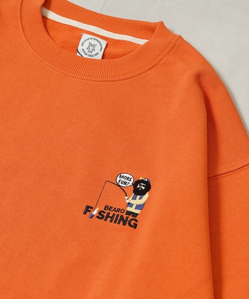 1111clothing(ワンフォークロージング)の「ヘビー裏毛 ワンポイント刺繍 スウェット / Heavyweight one-point embroidery sweatshirt(スウェット・メンズ・B/C/F/E/D/A・L/M)」の1枚目の写真