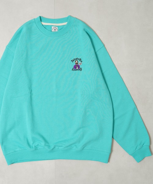 1111clothing(ワンフォークロージング)の「ヘビー裏毛 ワンポイント刺繍 スウェット / Heavyweight one-point embroidery sweatshirt(スウェット・メンズ・B/C/F/E/D/A・L/M)」の14枚目の写真