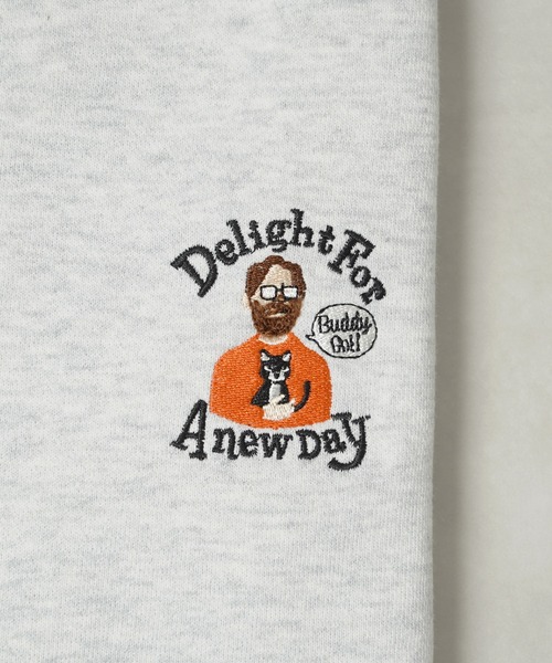 1111clothing(ワンフォークロージング)の「ヘビー裏毛 ワンポイント刺繍 スウェット / Heavyweight one-point embroidery sweatshirt(スウェット・メンズ・B/C/F/E/D/A・L/M)」の8枚目の写真