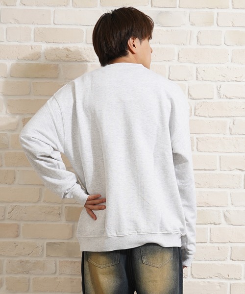 1111clothing(ワンフォークロージング)の「ヘビー裏毛 ワンポイント刺繍 スウェット / Heavyweight one-point embroidery sweatshirt(スウェット・メンズ・B/C/F/E/D/A・L/M)」の11枚目の写真