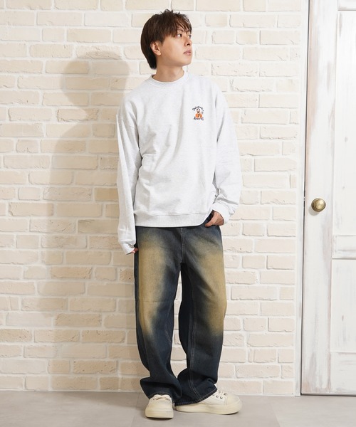 1111clothing(ワンフォークロージング)の「ヘビー裏毛 ワンポイント刺繍 スウェット / Heavyweight one-point embroidery sweatshirt(スウェット・メンズ・B/C/F/E/D/A・L/M)」の12枚目の写真