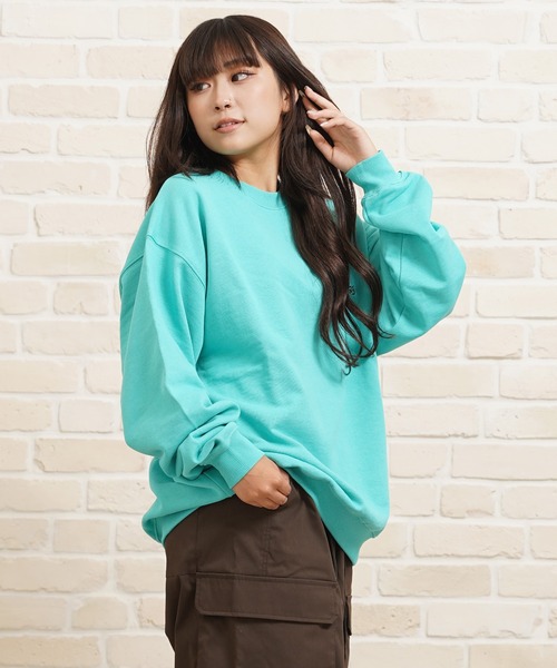 1111clothing(ワンフォークロージング)の「ヘビー裏毛 ワンポイント刺繍 スウェット / Heavyweight one-point embroidery sweatshirt(スウェット・メンズ・B/C/F/E/D/A・L/M)」の18枚目の写真