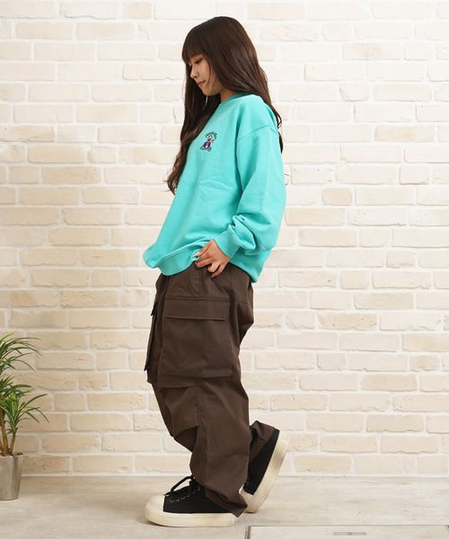 1111clothing(ワンフォークロージング)の「ヘビー裏毛 ワンポイント刺繍 スウェット / Heavyweight one-point embroidery sweatshirt(スウェット・メンズ・B/C/F/E/D/A・L/M)」の19枚目の写真