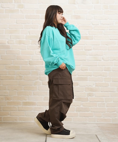 1111clothing(ワンフォークロージング)の「ヘビー裏毛 ワンポイント刺繍 スウェット / Heavyweight one-point embroidery sweatshirt(スウェット・メンズ・B/C/F/E/D/A・L/M)」の20枚目の写真
