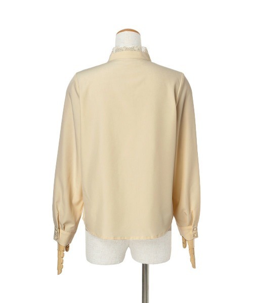 F i.n.t（フィント）の「レースレイヤードボウタイブラウス/fint（シャツ/ブラウス・レディース・オフホワイト/クリーム・FREE）」の9枚目の写真