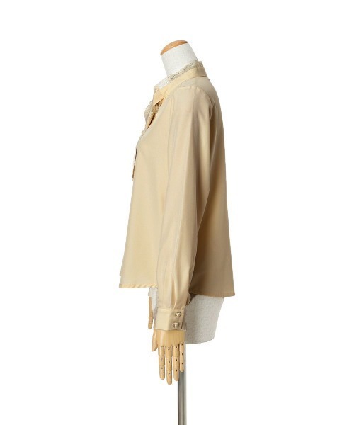 F i.n.t（フィント）の「レースレイヤードボウタイブラウス/fint（シャツ/ブラウス・レディース・オフホワイト/クリーム・FREE）」の10枚目の写真