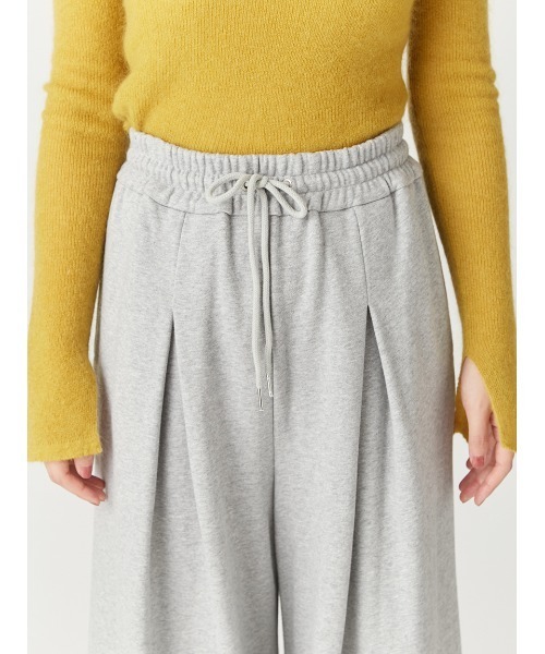 FRAY I.D（フレイアイディー）の「スウェットタックワイドパンツ（スウェットパンツ・レディース・グレー/ブラック・0/1）」の13枚目の写真