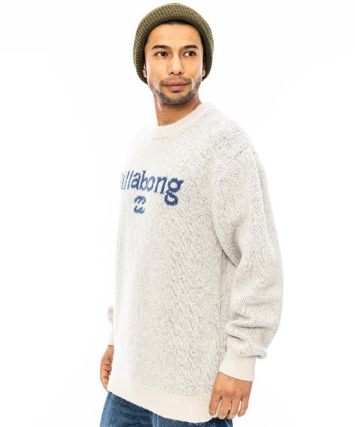 BILLABONG（ビラボン）の「BILLABONG メンズ CREW NECK セーター/ビラボンロゴローゲージクルーネックセーター（ニット/セーター・メンズ・クリーム/グレー/ブラウン・MEDIUM/LARGE/X-LARGE）」の8枚目の写真