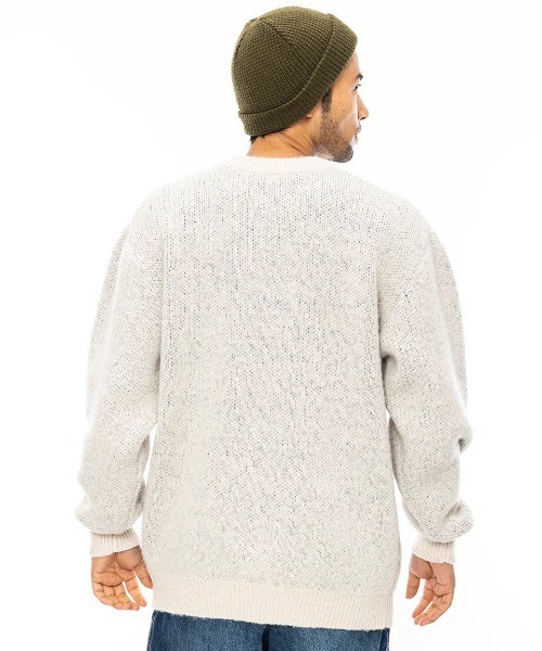 BILLABONG（ビラボン）の「BILLABONG メンズ CREW NECK セーター/ビラボンロゴローゲージクルーネックセーター（ニット/セーター・メンズ・クリーム/グレー/ブラウン・MEDIUM/LARGE/X-LARGE）」の9枚目の写真