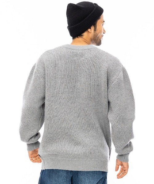 BILLABONG（ビラボン）の「BILLABONG メンズ CREW NECK セーター/ビラボンロゴローゲージクルーネックセーター（ニット/セーター・メンズ・クリーム/グレー/ブラウン・MEDIUM/LARGE/X-LARGE）」の5枚目の写真