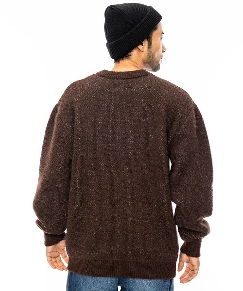 BILLABONG（ビラボン）の「BILLABONG メンズ CREW NECK セーター/ビラボンロゴローゲージクルーネックセーター（ニット/セーター・メンズ・クリーム/グレー/ブラウン・MEDIUM/LARGE/X-LARGE）」の7枚目の写真