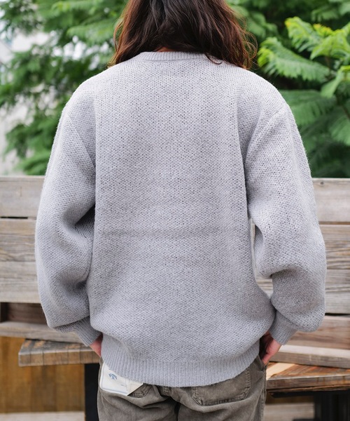 BILLABONG（ビラボン）の「BILLABONG メンズ CREW NECK セーター/ビラボンロゴローゲージクルーネックセーター（ニット/セーター・メンズ・クリーム/グレー/ブラウン・MEDIUM/LARGE/X-LARGE）」の13枚目の写真