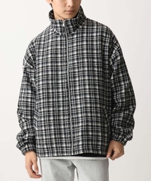 MK MICHEL KLEIN HOMME （エムケーミッシェルクランオム）の「【限定展開】ジップアップチェックジャケット/ジャージメルトン（その他アウター・メンズ）」