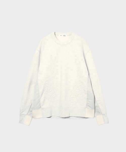 TOGA(トーガ)の「【TOGA PULLA/トーガプルラ】Embroidery sweatshirt(スウェット・レディース・ライトグレー/ブラック・S)」の2枚目の写真