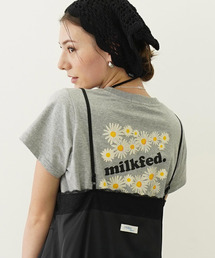 MILKFED. | DAISY AND LOGO COMPACT S/S TEE(Tシャツ/カットソー)