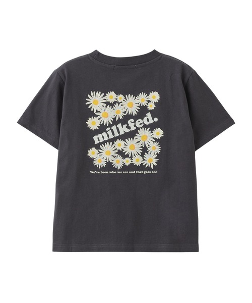 MILKFED.（ミルクフェド）の「DAISY AND LOGO COMPACT S/S TEE（Tシャツ/カットソー・レディース・アッシュ/ホワイト/チャコール・S/M）」の3枚目の写真