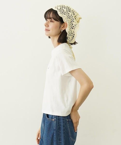 MILKFED.（ミルクフェド）の「DAISY AND LOGO COMPACT S/S TEE（Tシャツ/カットソー・レディース・アッシュ/ホワイト/チャコール・S/M）」の21枚目の写真