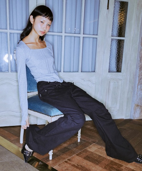 tシャツ A'GEM/9 × .kom 「NIIER NOR/ニア ノア」 BINDING SLIM L/S TEE/バインディング スリム長袖カット A'GEM/9 × .kom 『NIIER NOR/ニア ノア』 BINDING SLIM L/S TEE
