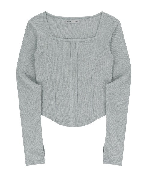 tシャツ A'GEM/9 × .kom 「NIIER NOR/ニア ノア」 BINDING SLIM L/S TEE/バインディング スリム長袖カット A'GEM/9 × .kom 『NIIER NOR/ニア ノア』 BINDING SLIM L/S TEE