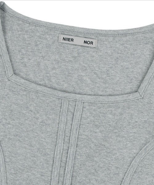 A'GEM/9 × .kom 『NIIER NOR/ニア ノア』 BINDING SLIM L/S TEE