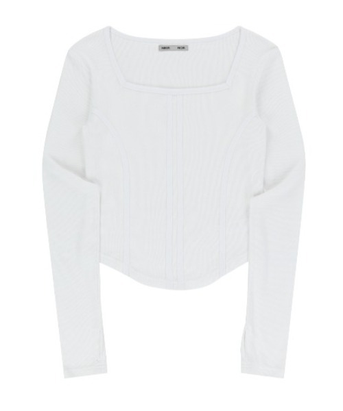 tシャツ A'GEM/9 × .kom 「NIIER NOR/ニア ノア」 BINDING SLIM L/S TEE/バインディング スリム長袖カット A'GEM/9 × .kom 『NIIER NOR/ニア ノア』 BINDING SLIM L/S TEE