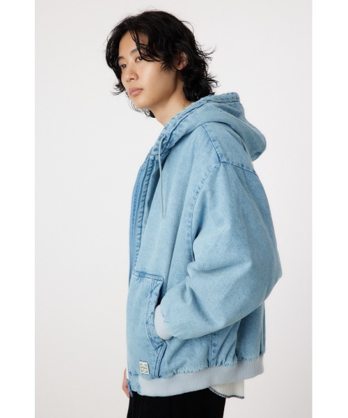 RODEO CROWNS WIDE BOWL（ロデオクラウンズワイドボウル）の「duck hooded ジャケット（ダウンジャケット/コート・メンズ・キャメル/ライトブルー/ブラック・MEDIUM/LARGE）」の5枚目の写真