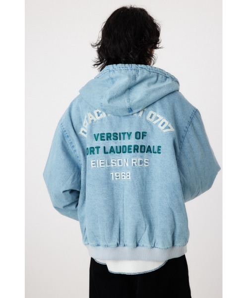 RODEO CROWNS WIDE BOWL（ロデオクラウンズワイドボウル）の「duck hooded ジャケット（ダウンジャケット/コート・メンズ・キャメル/ライトブルー/ブラック・MEDIUM/LARGE）」の6枚目の写真