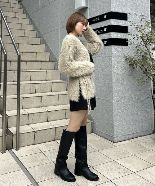 mline（エムライン）の「[mline]チョーカーシャギーニット（ニット/セーター・レディース・ブラック/アイボリー/ベージュ・FREE）」の18枚目の写真