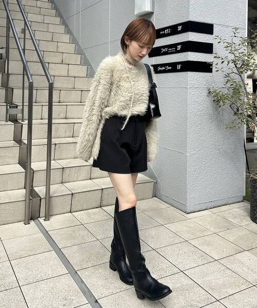 mline（エムライン）の「[mline]チョーカーシャギーニット（ニット/セーター・レディース・ブラック/アイボリー/ベージュ・FREE）」の19枚目の写真