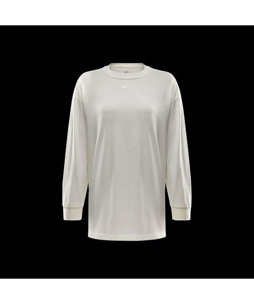 NIKE（ナイキ）の「ナイキ NIKE AS W NSW ESSNTL OS LS TEE（Tシャツ/カットソー・レディース・ブラック/ダークグリーン/オフホワイト・M/L）」の12枚目の写真