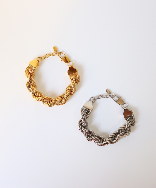 yae（ヤエ）の「【TUWAKRIM】ツイストチェーンブレスレット（ブレスレット・レディース・シルバー/ゴールド・FREE）」の12枚目の写真