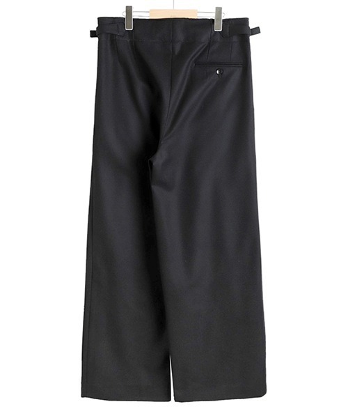 marka（マーカ）の「marka / マーカ : DANISH ARMY TROUSERS - 2/60 WOOL FLANNEL - : M24D-06PT01C[COR]（その他パンツ・メンズ・ブラック・2(M)）」の2枚目の写真