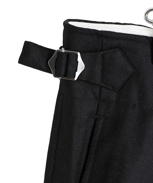 marka（マーカ）の「marka / マーカ : DANISH ARMY TROUSERS - 2/60 WOOL FLANNEL - : M24D-06PT01C[COR]（その他パンツ・メンズ・ブラック・2(M)）」の4枚目の写真
