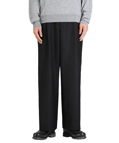 marka（マーカ）の「marka / マーカ : DANISH ARMY TROUSERS - 2/60 WOOL FLANNEL - : M24D-06PT01C[COR]（その他パンツ・メンズ・ブラック・2(M)）」の7枚目の写真