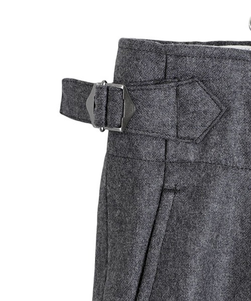 marka（マーカ）の「marka / マーカ : DANISH ARMY TROUSERS - 2/60 WOOL FLANNEL - : M24D-06PT01C[COR]（その他パンツ・メンズ・ブラック・2(M)）」の13枚目の写真