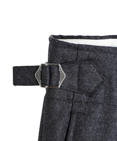 marka（マーカ）の「marka / マーカ : DANISH ARMY TROUSERS - 2/60 WOOL FLANNEL - : M24D-06PT01C[COR]（その他パンツ・メンズ・ブラック・2(M)）」の22枚目の写真