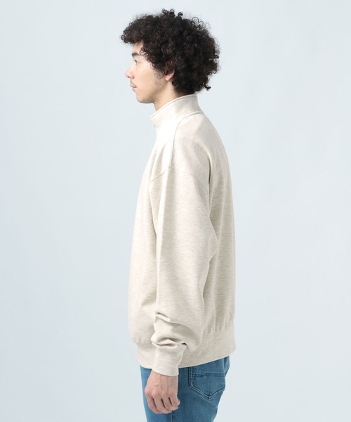 BAYFLOW(ベイフロー)の「スタンドジッププルオーバー(Tシャツ/カットソー・メンズ・オフホワイト/ブラック・MEDIUM/LARGE)」の6枚目の写真