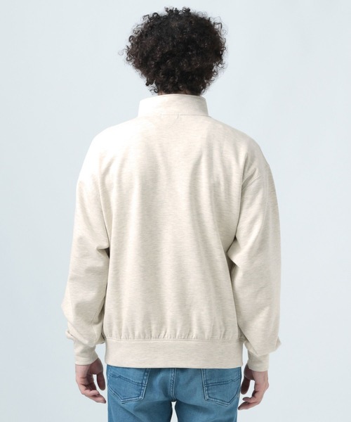 BAYFLOW(ベイフロー)の「スタンドジッププルオーバー(Tシャツ/カットソー・メンズ・オフホワイト/ブラック・MEDIUM/LARGE)」の7枚目の写真