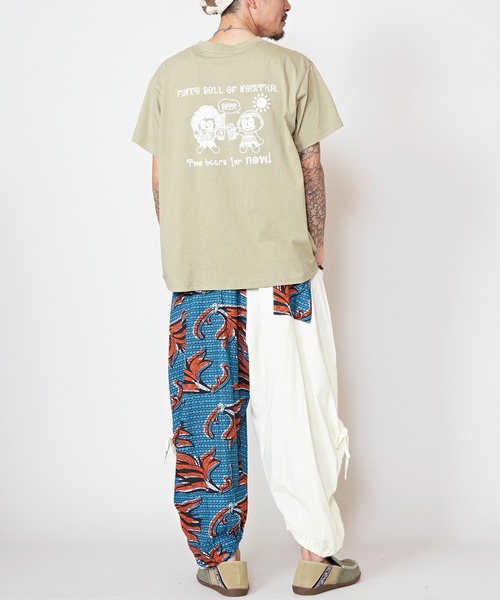 チャイハネ(チャイハネ)の「【チャイハネ】ノムドールメンズTシャツ(Tシャツ/カットソー・メンズ・ネイビー/カーキ・M/L)」の9枚目の写真