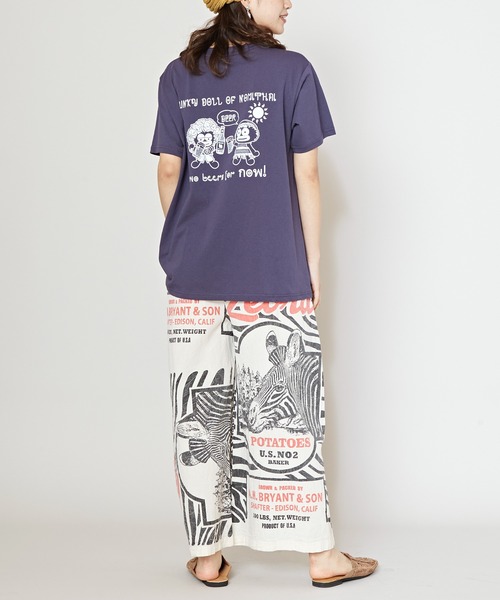 チャイハネ(チャイハネ)の「【チャイハネ】ノムドールメンズTシャツ(Tシャツ/カットソー・メンズ・ネイビー/カーキ・M/L)」の4枚目の写真