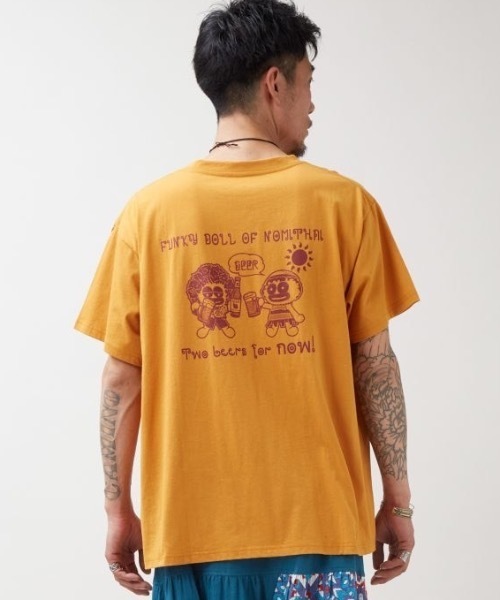 チャイハネ(チャイハネ)の「【チャイハネ】ノムドールメンズTシャツ(Tシャツ/カットソー・メンズ・ネイビー/カーキ/マスタード・M/L)」の15枚目の写真